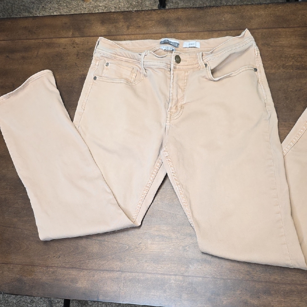 Men's Tan Straight Leg Pants